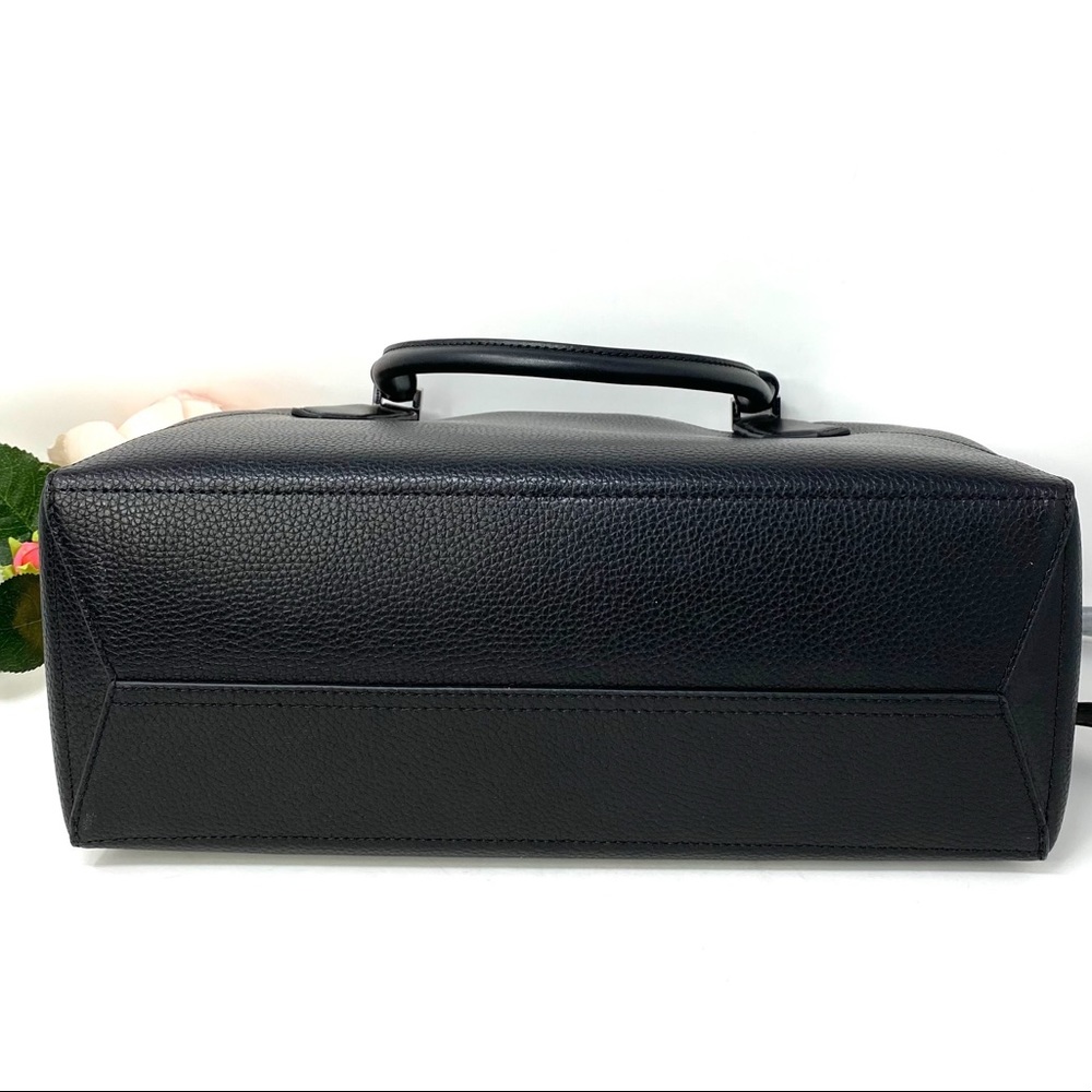Michael Kors Kimberly Satchel Leather Black AUTHEN - Picture 3 of 6